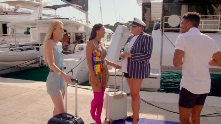 Screen ShotL Weekender Boat Party, ITV2, Jordan Davies and Lydia