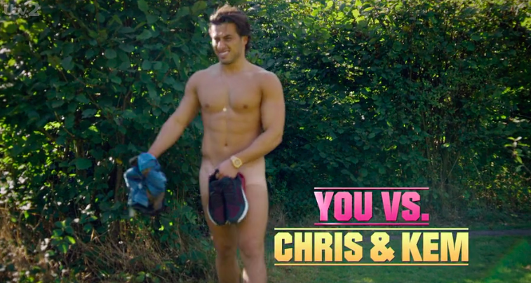 Chris and Kem get fully naked for a game of nudist bowls - You Vs Chris and Kem episode 1