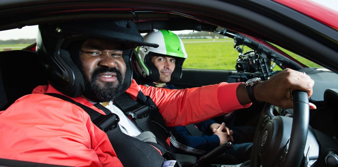 This is why Gregory Porter wore his trademark hat under his Top Gear helmet