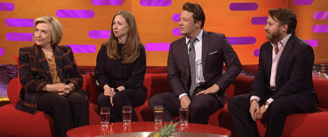 David Mitchell talks all things Peppa Pig with Hillary Clinton on The Graham Norton Show!
