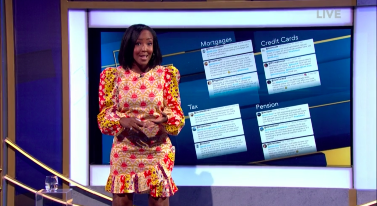Where is Angellica Bell's dress on The Martin Lewis Show episode 1 from?