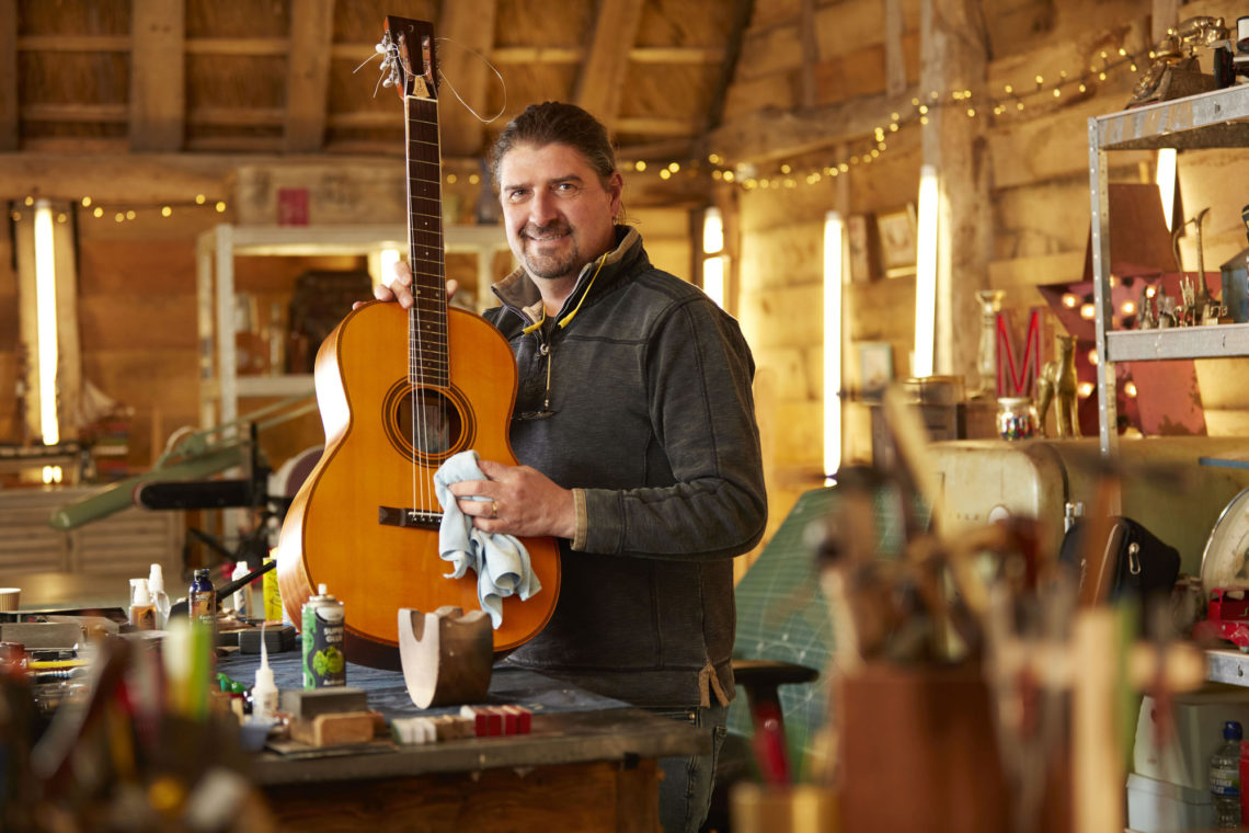 Who is luthier Julyan Wallis on BBC's The Repair Shop?