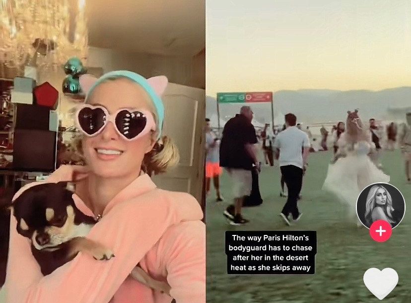 Paris Hilton proves "I really don't think, I just walk" in hilarious Coachella video