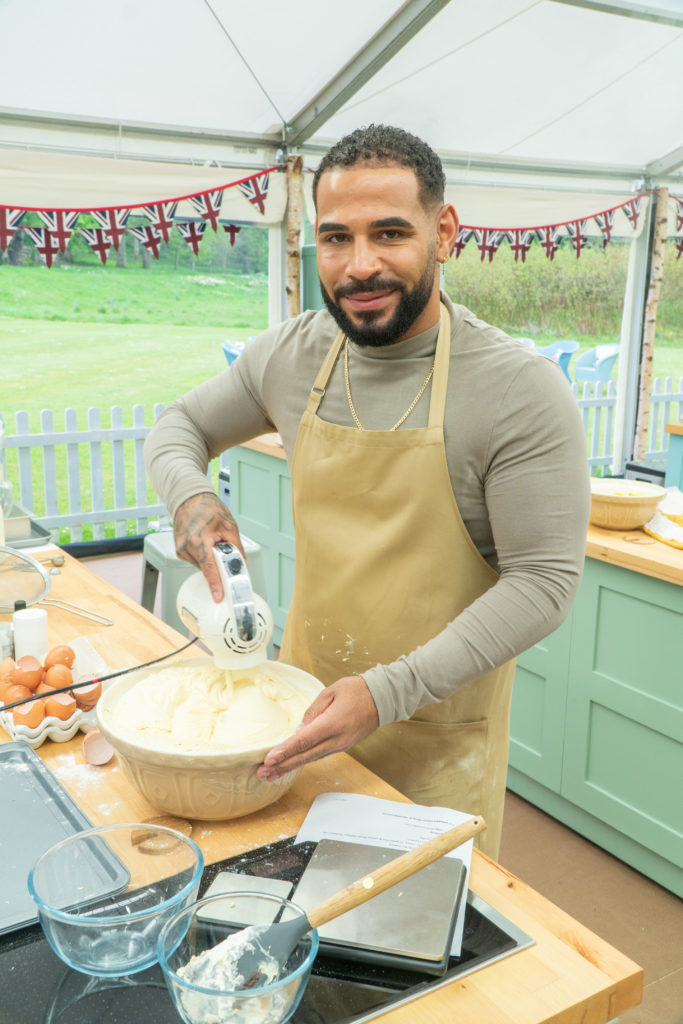 Sandro baking in the tent