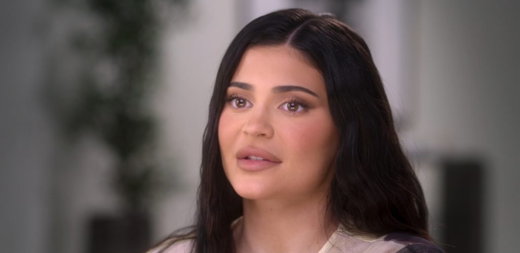 Kylie Jenner speaking about post-pregnancy in The Kardashians confessional