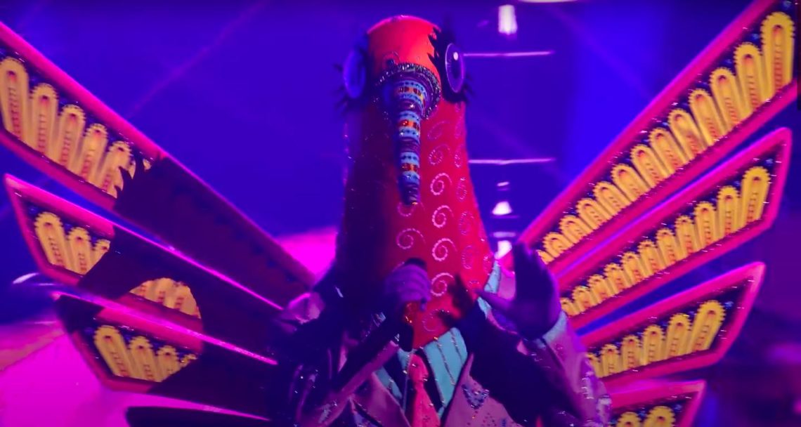 Humminbird stand on The Masked Singer stage