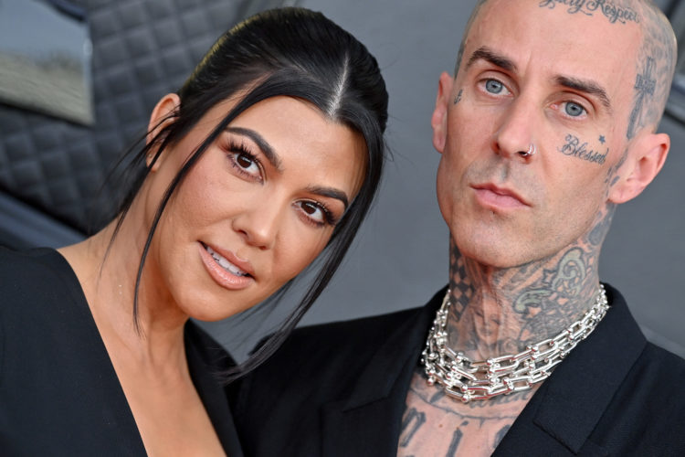 Kourtney and Travis giving blended 'Addams Family' vibes and fans are obsessed