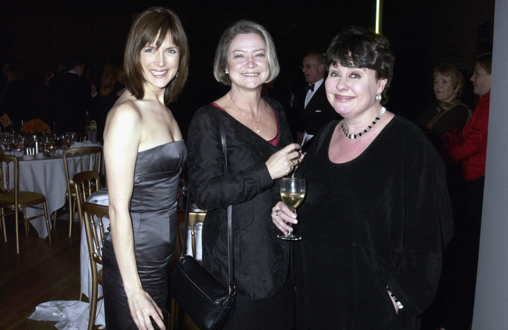 Katie Derham, Kate Adie and Sheena Macdonald attend The Whitbread Book Awards at The Brewery on January 28, 2003 in London. 