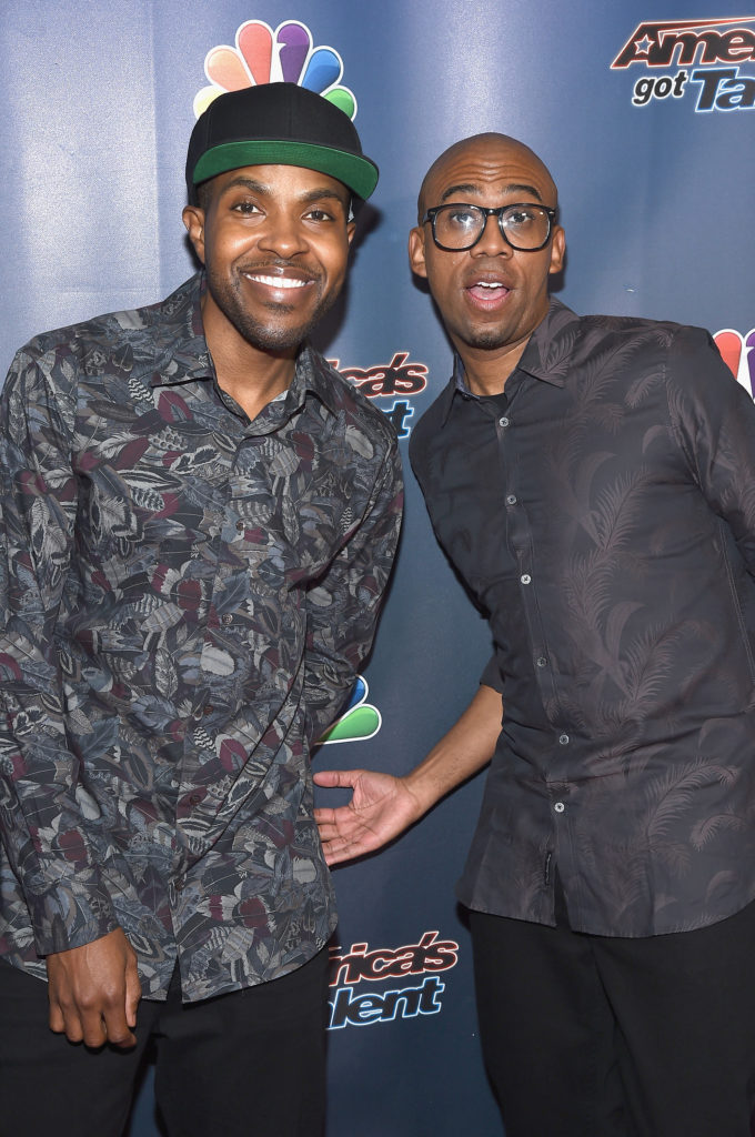 Zuri Craig and Jeffrey Lewis of The CraigLewis Band attend "America's Got Talent" post show red carpet at Radio City Music Hall on September 9, 2015 in New York City.
