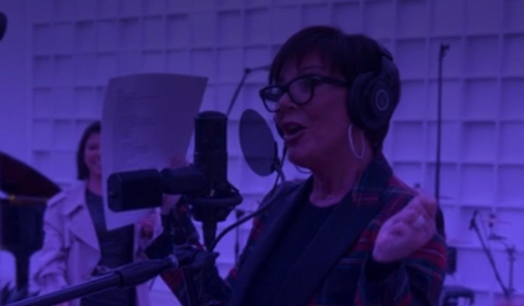 Kris Jenner records her Christmas song cover of Jingle Bells