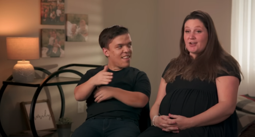 Tori and Zach Roloff speak in confessional on LPBW wearing black t-shirts