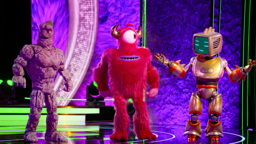 Dance Monster contestants CGI monsters on stage