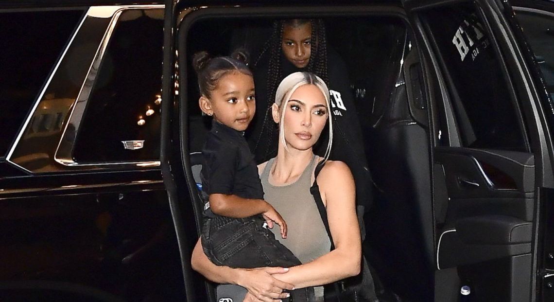 Chicago West learning the ropes as she copies mom Kim Kardashian's famous pout