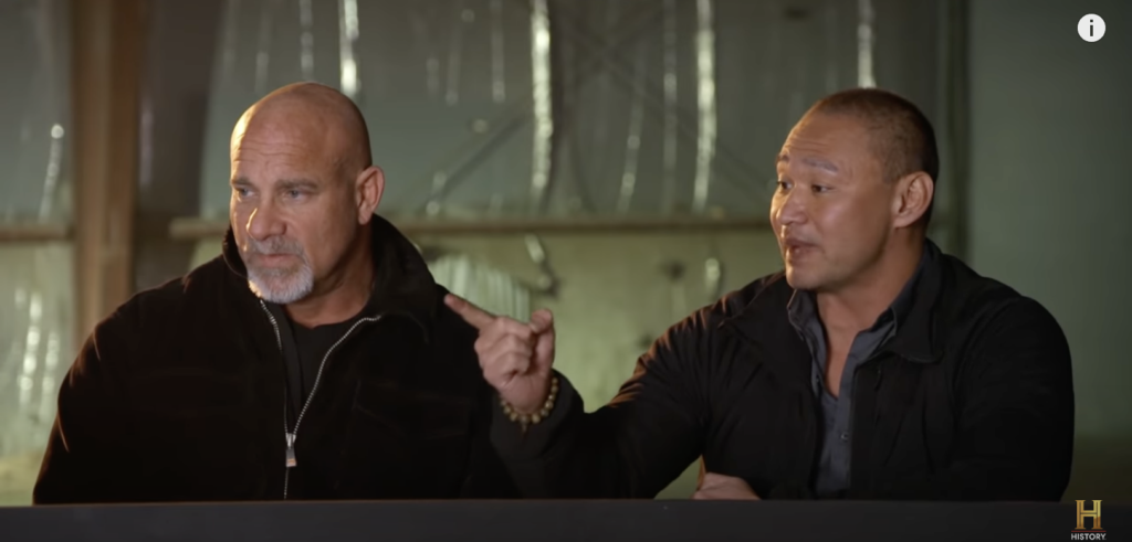 Bill Goldberg and Tu Lam hosting Forged in Fire: Knife or Death