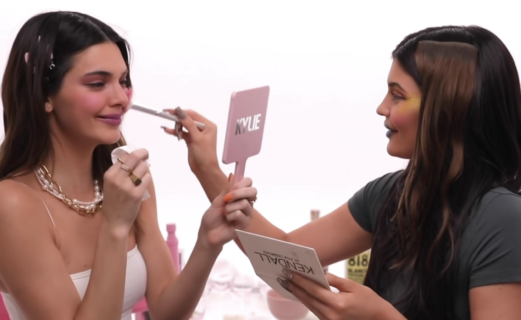 Kendall and Kylie Jenner get ready with Kylie Cosmetics products and drinking 818 Tequila
