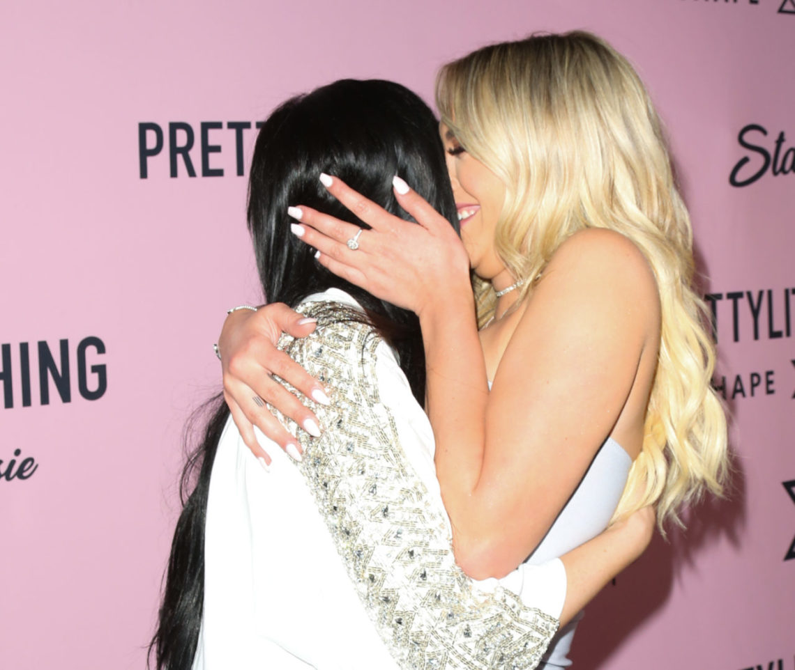 Kylie and Stassie fuel theories they're a couple as they kiss on Valentine's Day