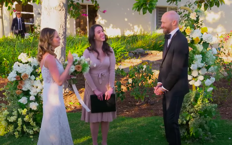 Krysten and Mitch from Married At First Sight San Diego together in the altar