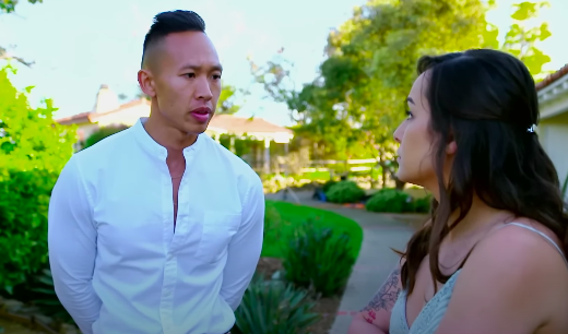 Mogan and Binh from Married At First Sight San Diego together in the altar
