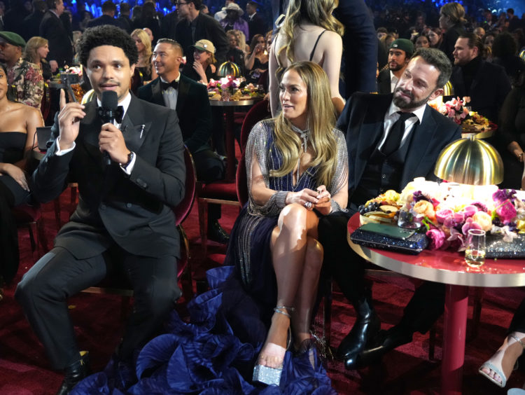 What did Ben Affleck say to JLo at the Grammys?