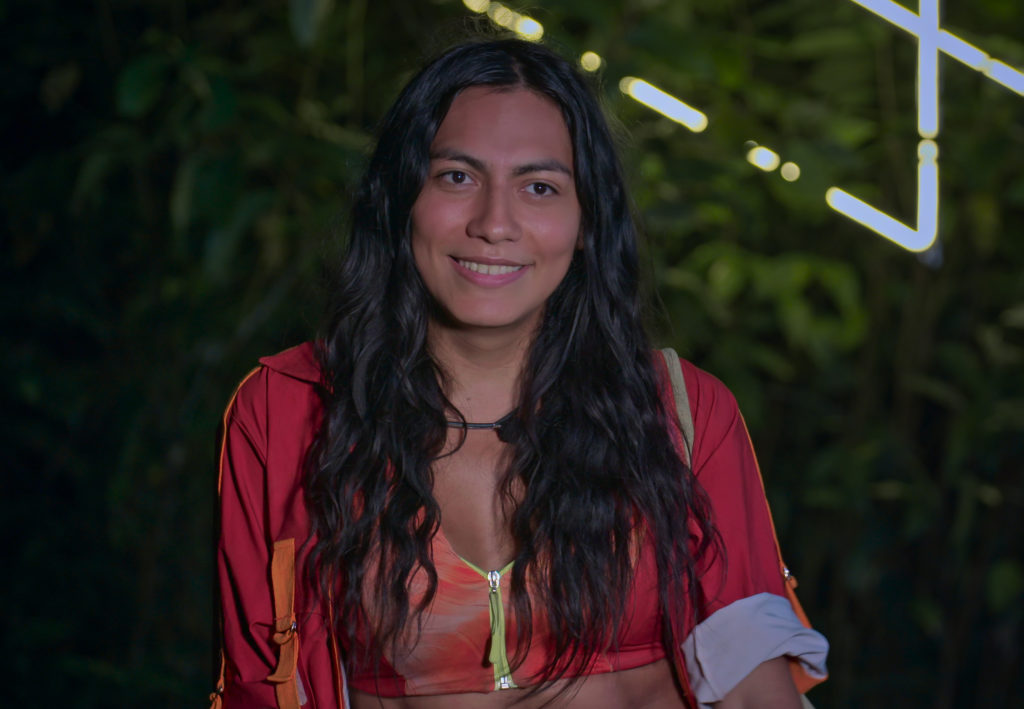 Zoe Joffre smiles on The Law of the Jungle