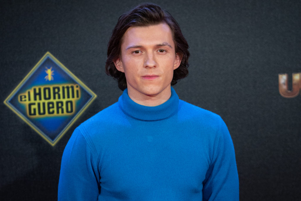 Tom Holland Attends "Uncharted" Madrid Premiere
