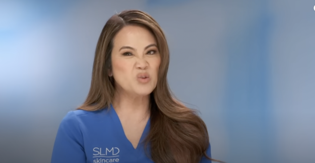 Dr Pimple Popper pulling disgusted face