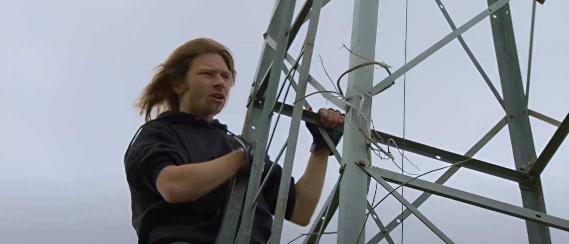 Bear Brown climbs 30ft windmill as fans ask if energy drink has 'kicked in'