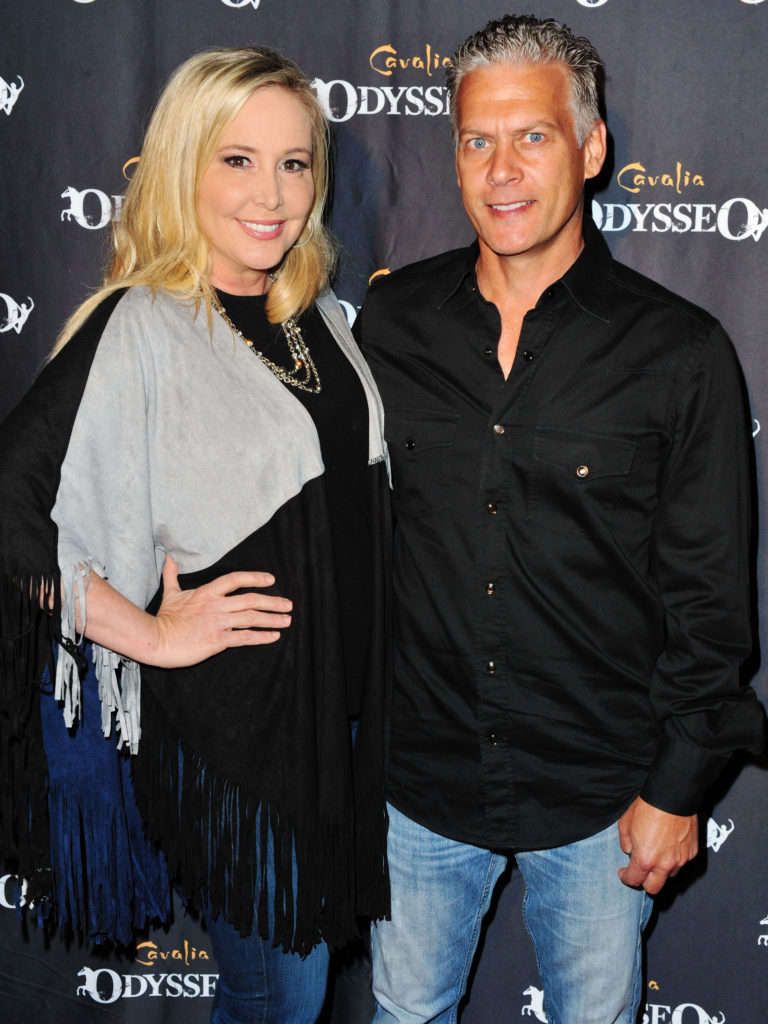Shannon and David Beador pose together at Premiere Event Of "Odysseo By Cavalia"