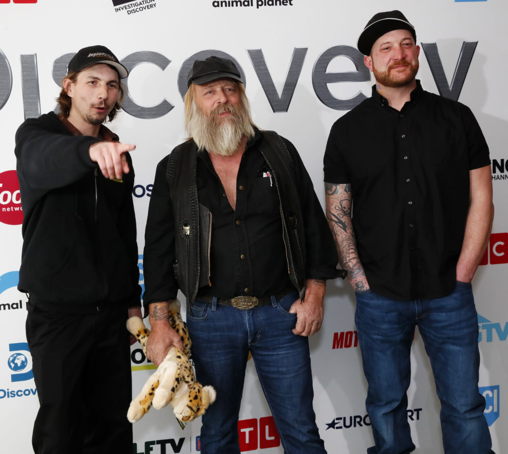 Parker Schnabel, Tony Beets, and Rick Ness attend Discovery Inc. 2019 NYC Upfront