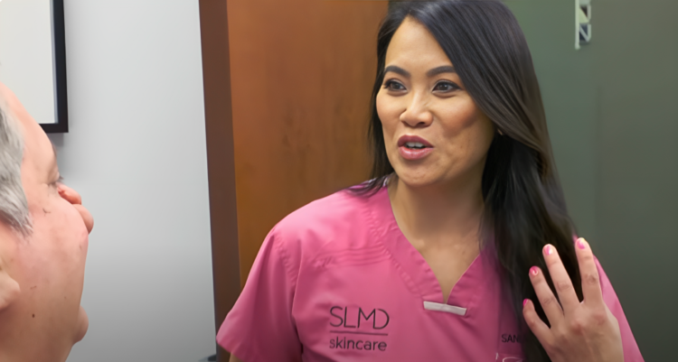 Dr Pimple Popper reacts to 'extremely satisfying' sebum removal from 'oil-filled' nose pores