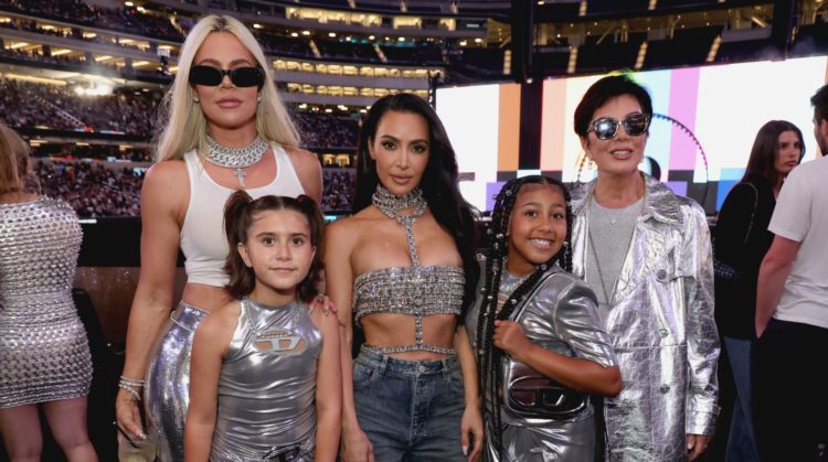 Kim Kardashian wears 'diamond-encrusted' crop top but her niece steals the show
